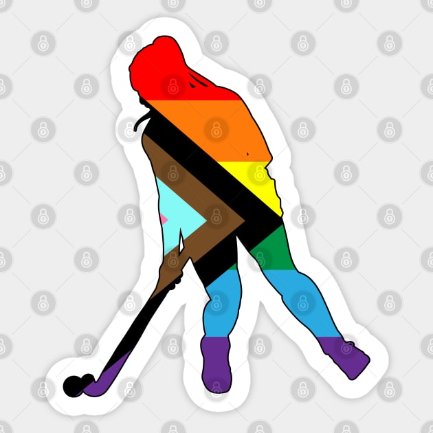 Field Hockey: Queer Pride Sticker by ziafrazier